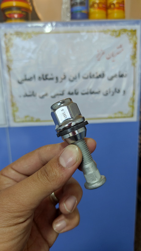 پیچ چرخ تیبا، ساینا